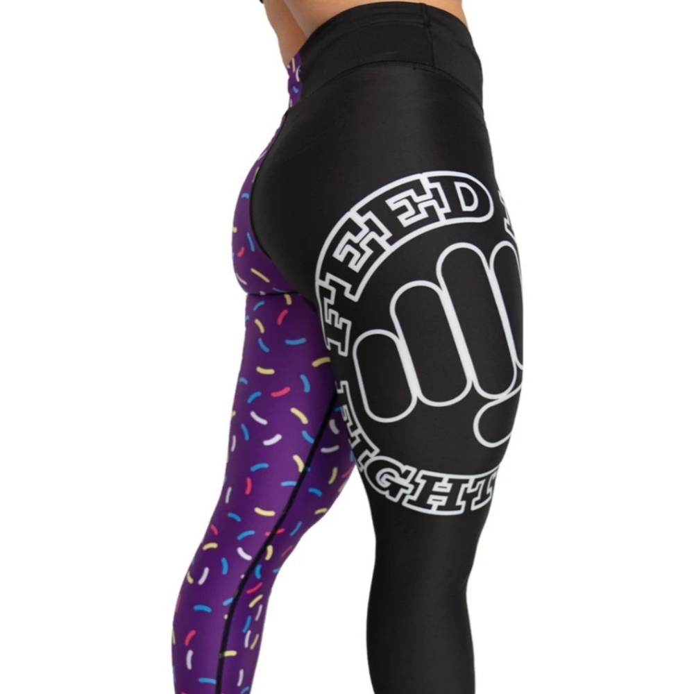 Feed Me Fight Me Donut Sprinkles mid rise leggings in Medium
